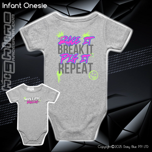 Infant Bodysuit - Mint Piglet Race It