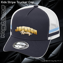 Load image into Gallery viewer, KIDS Stripe Trucker - Jackson Racing
