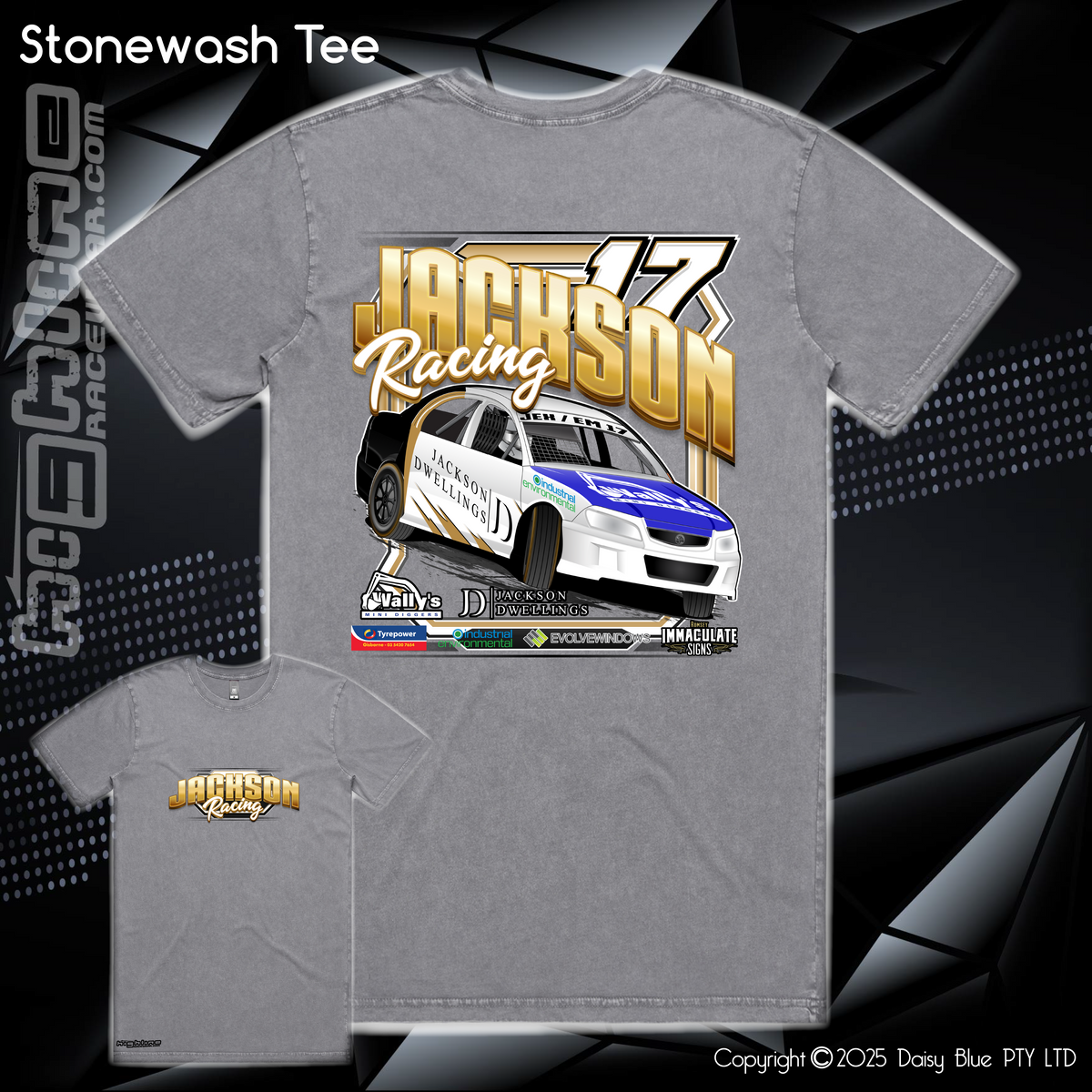 Stonewash Tee - Jackson Racing – Highline Racewear