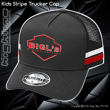 Load image into Gallery viewer, KIDS Stripe Trucker - Big L's Diesel Repairs
