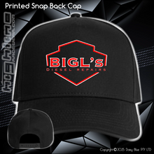 Load image into Gallery viewer, Printed Snap Back CAP - Big L's Diesel Repairs
