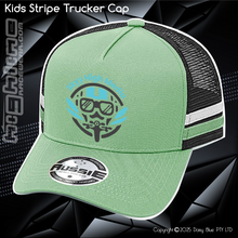 Load image into Gallery viewer, KIDS Stripe Trucker - Skyy High Media
