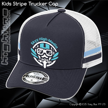 Load image into Gallery viewer, KIDS Stripe Trucker - Skyy High Media
