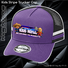 Load image into Gallery viewer, KIDS Stripe Trucker - JQMV Kids Royal 2026
