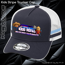 Load image into Gallery viewer, KIDS Stripe Trucker - JQMV Kids Royal 2026
