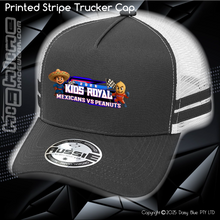 Load image into Gallery viewer, STRIPE Trucker Cap - JQMV Kids Royal 2026
