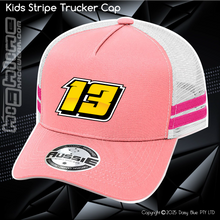 Load image into Gallery viewer, KIDS Stripe Trucker - Drew Ogle
