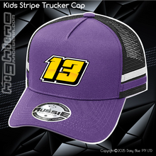 Load image into Gallery viewer, KIDS Stripe Trucker - Drew Ogle
