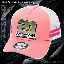 Load image into Gallery viewer, KIDS Stripe Trucker - Robls Racing
