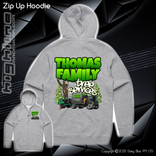 Load image into Gallery viewer, Zip Up Hoodie - Thomas Family Tree Services
