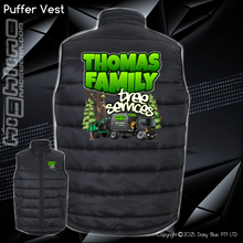 Load image into Gallery viewer, Puffer Vest - Thomas Family Tree Services
