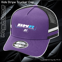 Load image into Gallery viewer, KIDS Stripe Trucker - Bayley Wilson
