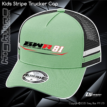Load image into Gallery viewer, KIDS Stripe Trucker - Bayley Wilson
