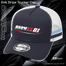 Load image into Gallery viewer, KIDS Stripe Trucker - Bayley Wilson
