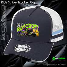Load image into Gallery viewer, KIDS Stripe Trucker - Ollie 'OL DAWG' Roycroft
