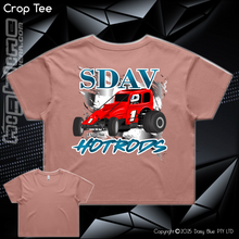 Load image into Gallery viewer, Ladies Crop Tee - SDAV Hotrods
