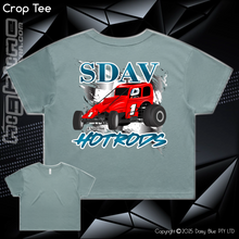Load image into Gallery viewer, Ladies Crop Tee - SDAV Hotrods
