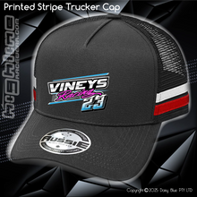 Load image into Gallery viewer, STRIPE Trucker Cap - Mitch Viney
