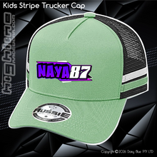 Load image into Gallery viewer, KIDS Stripe Trucker - Nathan 'NAYA' Fawns
