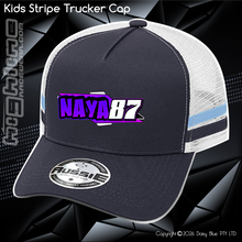 Load image into Gallery viewer, KIDS Stripe Trucker - Nathan 'NAYA' Fawns
