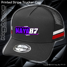 Load image into Gallery viewer, STRIPE Trucker Cap - Nathan 'NAYA' Fawns
