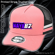 Load image into Gallery viewer, STRIPE Trucker Cap - Nathan 'NAYA' Fawns
