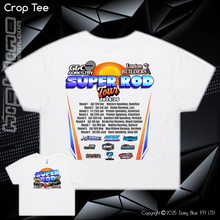 Load image into Gallery viewer, Ladies Crop Tee - Super Rod Tour 2025
