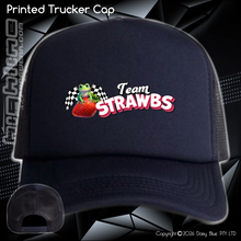 Load image into Gallery viewer, Printed Trucker Cap - Strawbs
