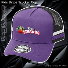 Load image into Gallery viewer, KIDS Stripe Trucker - Strawbs
