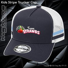 Load image into Gallery viewer, KIDS Stripe Trucker - Strawbs
