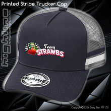 Load image into Gallery viewer, STRIPE Trucker Cap - Strawbs
