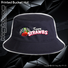 Load image into Gallery viewer, Printed Bucket Hat - Strawbs
