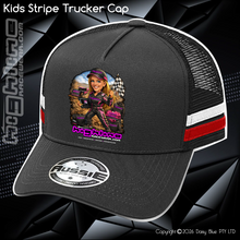 Load image into Gallery viewer, KIDS Stripe Trucker - Ai Custom Caricature
