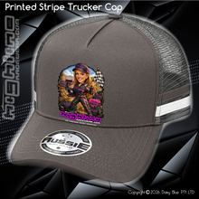 Load image into Gallery viewer, STRIPE Trucker Cap - Ai Custom Caricature
