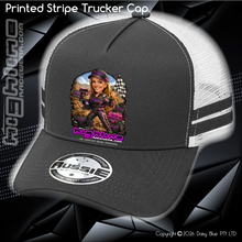 Load image into Gallery viewer, STRIPE Trucker Cap - Ai Custom Caricature
