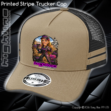 Load image into Gallery viewer, STRIPE Trucker Cap - Ai Custom Caricature
