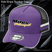 Load image into Gallery viewer, KIDS Stripe Trucker - Miles Motorsport
