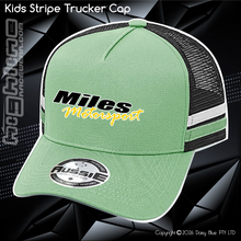 Load image into Gallery viewer, KIDS Stripe Trucker - Miles Motorsport
