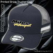 Load image into Gallery viewer, STRIPE Trucker Cap - Miles Motorsport
