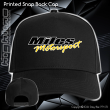 Load image into Gallery viewer, Printed Snap Back CAP - Miles Motorsport
