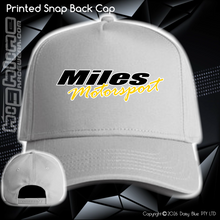 Load image into Gallery viewer, Printed Snap Back CAP - Miles Motorsport
