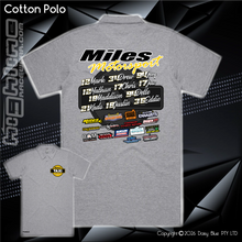 Load image into Gallery viewer, Cotton Polo - Miles Motorsport
