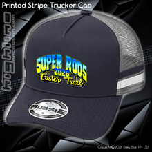 Load image into Gallery viewer, STRIPE Trucker Cap - Super Rod Easter Trail 2026
