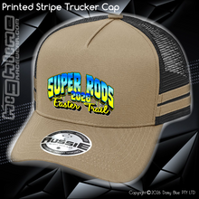 Load image into Gallery viewer, STRIPE Trucker Cap - Super Rod Easter Trail 2026
