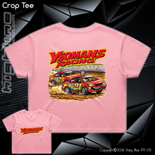 Load image into Gallery viewer, Ladies Crop Tee - Yeomans Racing
