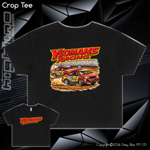 Load image into Gallery viewer, Ladies Crop Tee - Yeomans Racing
