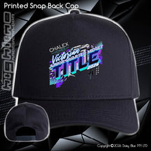 Load image into Gallery viewer, Printed Snap Back CAP - Chalex Homes Junior Quarter Midget Vic Title 2026
