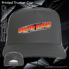 Load image into Gallery viewer, Printed Trucker Cap - Hunter Brown
