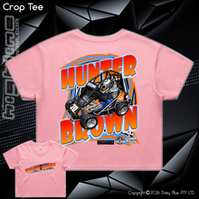 Load image into Gallery viewer, Ladies Crop Tee - Hunter Brown
