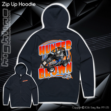 Load image into Gallery viewer, Zip Up Hoodie - Hunter Brown
